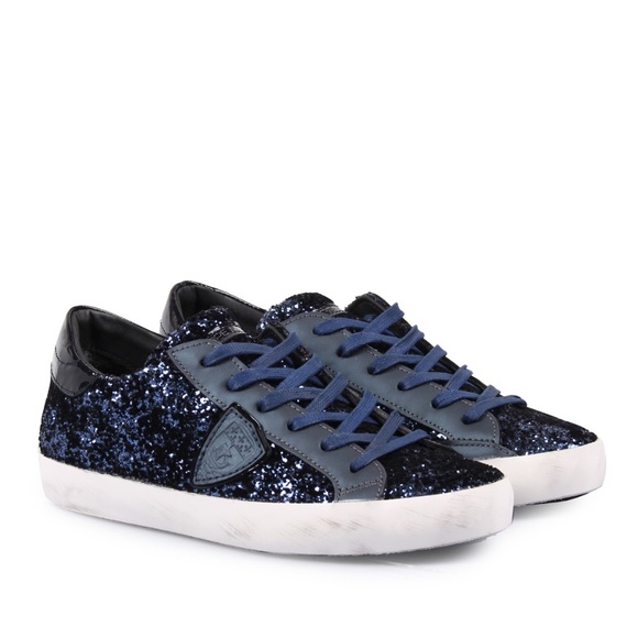 navy glitter sneakers